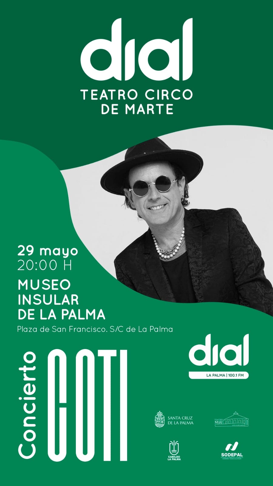CONCIERTO COTI - DIAL MUSEO INSULAR LA PALMA (NUEVA FECHA)