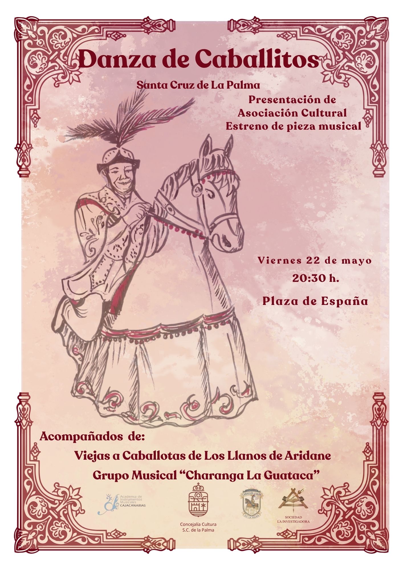 La Asociación de Caballos Cucos de Santa Cruz de La Palma se presentará oficialmente con el estreno de una pieza musical inédita
