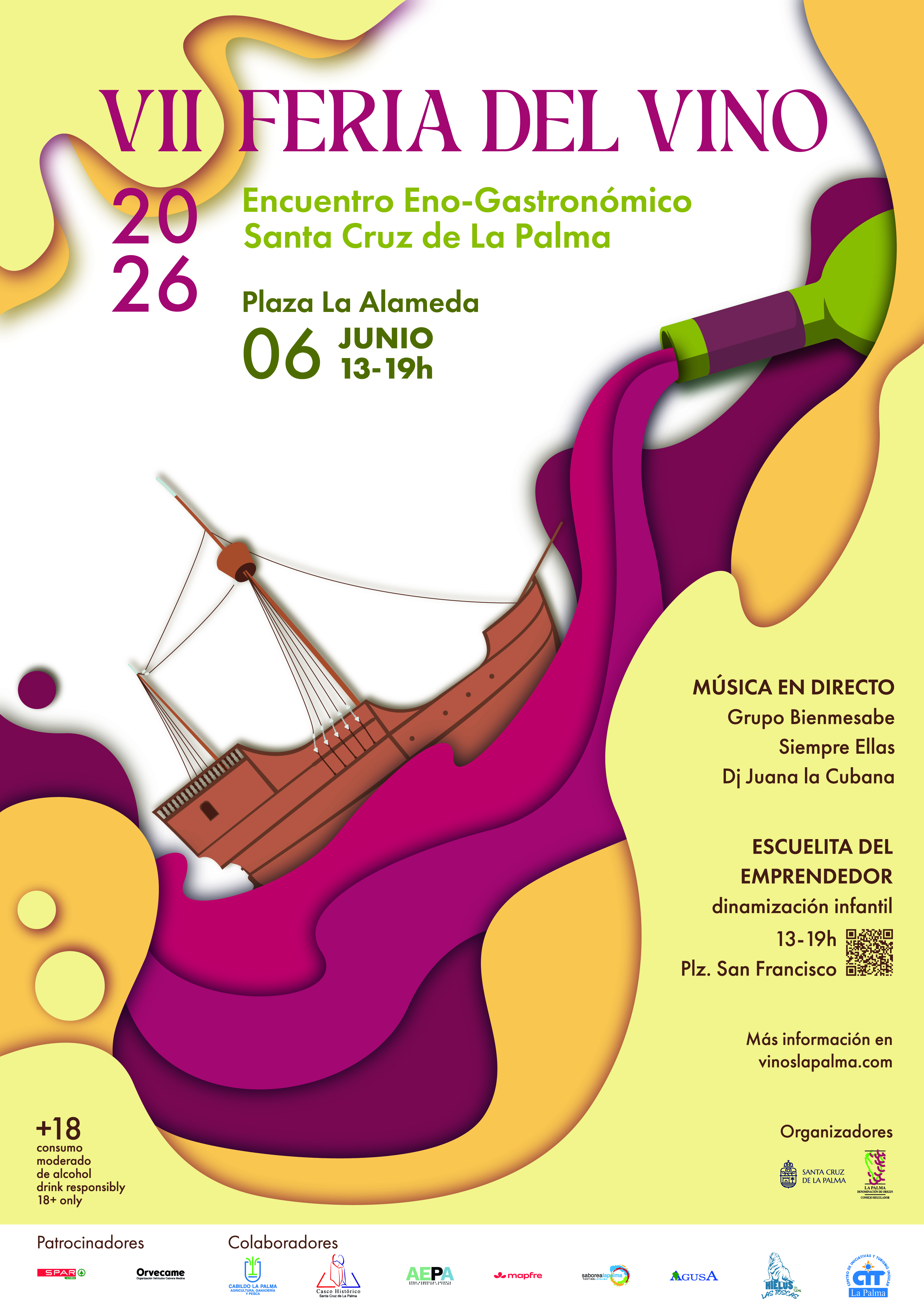 Alicia Ponce González, alumna de la Escuela de Arte Manolo Blahnik, diseña el cartel de la VII Fiesta del Vino