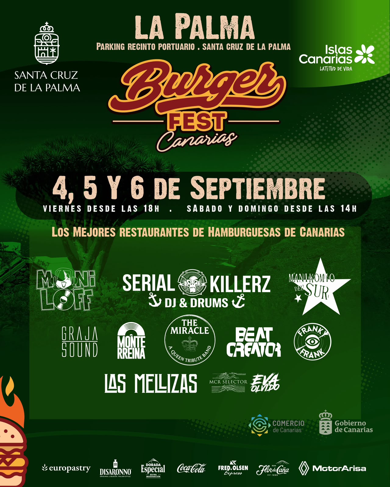 SANTA CRUZ DE LA PALMA ACOGERÁ LA 3ª EDICIÓN DE BURGER FEST CANARIAS DEL 4 AL 6 DE SEPTIEMBRE